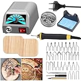 PORFOYO Brandmalstation, Brandmalerei Set, Brandmalkolben, Bastelset Lötstation...