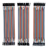 ELEGOO Jumper Wire 40x 20cm, Male-Female, Kabel Steckbrücken 28AWG Drahtbrücken für...