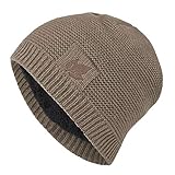 Winter Warm Mütze für Damen und Herren Thermo Strickmütze mit weiches Fleecefutter...