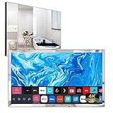 Soulaca 28 Zoll Spiegel verschwindend Smart LED 4K TV Badezimmer Fernseher Wasserdicht...