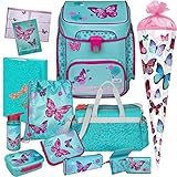 Primus-Versand Butterfly - Schmetterling - SCOOLI Undercover EasyFit Schulranzen-Set...