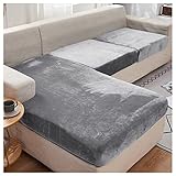 Rosnek Sofa Sitzkissenbezug Sofabezug, Samt Sofahusse Stretch Couchbezug,Sofa...