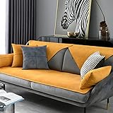 LIANGLAOI Velvet Sofabezug 1 2 3 4 Sitzer,Samt Sofa überzug Ecksofa Anti-rutsch Sofa...