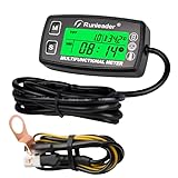 Runleader Digitaler Drehzahlmesser,Motortemperaturanzeige,Alarm RPM und...