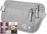 Geldgürtel Bauchtasche Flach Damen, Money Belt, Geldgürtel RFID geschützt,...