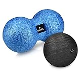 Navaris Peanut Duo Ball und Massageball Set - 1x Faszien Ball 1x Duoball -...