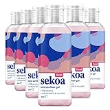 Amazon Marke - Sekoa Desinfektionsgel für Hände (Blumig, 100ml x6)