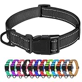 TagME Nylon Hundehalsband, Verstellbares Reflektierendes Hundehalsband mit...
