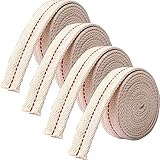 BetterJonny 8m /4 Rollen Docht für Öllampen, 2m Lang 20mm Breit Baumwolle...