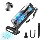 Autostaubsauger mit LED-Licht, Starke Auto Staubsauger Handstaubsauger –110W 12V...