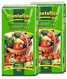 Plantaflor Plus Tomatenerde Gemüseerde Gewächshaus Erde 80 Liter (2X 40 Liter)