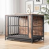 HOJINLINERO Indoor Hundekäfig Schrank:Hundebox Große/Mittlere Hunde Hundehütte Indoor...