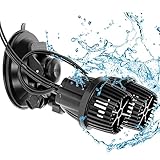 Wellenpumpe für Aquarium Doppelkopf, Aquarium Umwälzpumpe 8000L/H 360°rotierende Ultra...