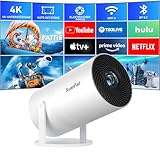 [Netflix-zertifizierter & Electric Focus] XuanPad Beamer 1080P Mini Beamer mit...