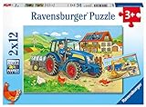 Ravensburger Kinderpuzzle - 07616 Baustelle und Bauernhof - Puzzle für Kinder ab 3...