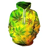 Lässige Hoodies Hooded Tops Bluse für Männer, Paar Hoodies Sweatshirt Pullover 3D-Druck...