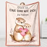 Giftasy Geschenke für Oma - Kuscheldecke, Oma, Geschenk Oma Geburtstag, Beste Oma...