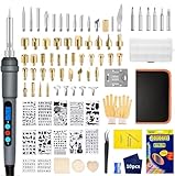 Brandmalerei Lötkolben Set 113PCS Lötset - Brandmalkolben Set 60W Einstellbare...
