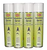 Braeco 4 Flaschen Insektenspray Fliegen, Mücken und Motten, Mückenspray,...