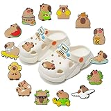 NIEEKRUN Capybara Schuh Dekoration 16 Stücke DIY Schuh Charm PVC Cartoon Shoe Charms für...