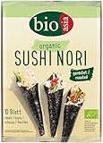 Bioasia Bio Seetang – Gerösteter Bio Seetang für die Zubereitung von Sushi – 1 x 25...