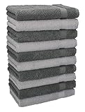 Betz 10 Stück Seiftücher Premium 100% Baumwolle Seiflappen Set 30x30 cm Farbe...