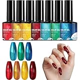 Yurosuis Leuchtender Gellack - Maniküre Nagellack - 7 Stücke Manikürezubehör Tragbar...