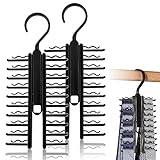 Krawattemhalter, 2 Stück Tie Belt Rack Organizer X Verstellbarer Krawattenhalter mit...
