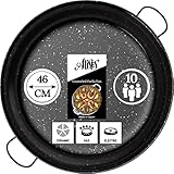 Alises - Paella-Pfanne aus emailliertem Kohlenstoffstahl (natürliche...
