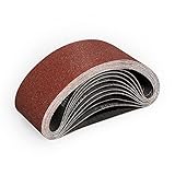 Sruhrak 75 x 533mm schleifband- 10 Stück bandschleifer schleifbänder 80...