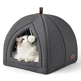 Bedesure Katzenbett große Katzen Katzenhöhle- 40x40x40 cm Katzenhaus Indoor mit...