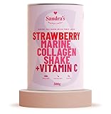 Strawberry Marine Collagen Kollagen Pulver zur Shake Zubereitung - Für Haut, Nägel,...