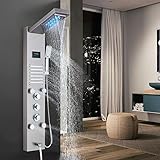 Duschpaneel mit armatur, Edelstahl Eckmontage Regendusche DuschsäUle Badewannenarmatur...