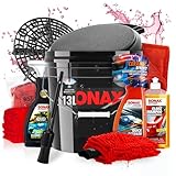 Auto Wascheimer Set: Sonax Waschset (3,5GAL) Schmutzsieb & Deckel für die Auto...