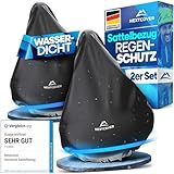 NEXTCOVER® Universal Sattelbezug Fahrrad 2er Set I 100% Wasserdicht I Regenschutz I...