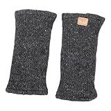 BUDDHA arts&more Pulswärmer Stulpen mit Daumenschlitz 100% Wolle fleecegefüttert...