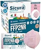 SICURA MASCHERINE CHIRURGICHE 50 FFP2 Masken in der Farbe PINK CE zertifiziert SAFE Italy...