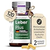 Leber Plus hochdosiert - 80% Silymarin, Mariendistel Kapseln mit Artischocke, Löwenzahn,...
