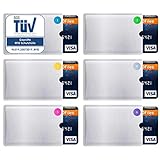 RFID Schutzhülle - TÜV geprüft (6 Stück) NFC kreditkartenhülle - Hülle...