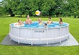 Intex 4.88m x 1.22m Chevron Prism Frame Premium Pool Set, Set-up Size: 4.88m x 1.22m...