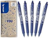 PILOT FriXion Clicker 0.7 – Farbe Blau – Radierbarer, nachfüllbarer...