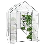 WOLTU Foliengewächshaus Tomatengewächshaus Treibhaus Gartenhaus Frühbeet...