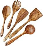 YPYSD Hölzerne Antihaftküchenutensilien Holzschaufel Lange Griff Holz Spatel Hohe...