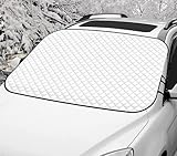 Autoscheibenabdeckung Schneedecke Scheibenabdeckung Frontscheibe-Abdeckplane...