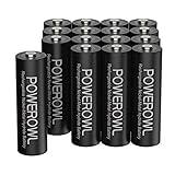 POWEROWL Akku AA 2800mAh AA Akku Wiederaufladbare 16 Stück (Geringe...