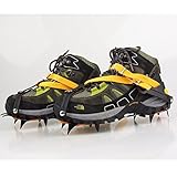 Namvo Ice Spikes, 10 Zähne mit Ski geschweißt Kette Edelstahl Steigeisen, Universal...