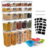GoMaihe Vorratsdosen 25 Set Aufbewahrungsbox Küche Organizer, Luftdicht Vorratsbehälter...