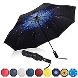 Amazon Brand - Eono Regenschirm Taschenschirm Kompakter Falt-Regenschirm, Winddichter,...