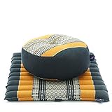 Leewadee Meditationsset Yogaset aus Meditationskissen Zafu und Kleiner rollbarer...