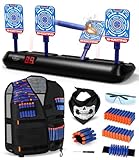Lehoo Castle Nerf Zielscheibe, Nerf Zielscheibe Elektrisch mit Taktische Weste,...